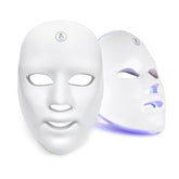 Light Therapy LED Face Mask 7 Color Light Treatment, 90 LED Beads, USB Rechargeable